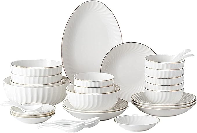 Dinnerware Set Dinnerware Sets Modern Dinner Plate And Bowl Set Table Service For 6-8 Phnom Penh Tableware Set