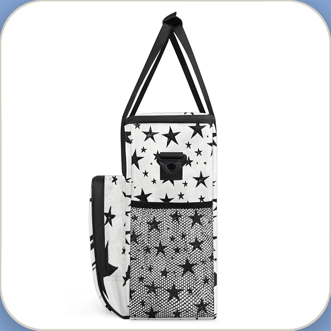 star Coffee Maker Carrying Bag Black Portable Travel Storage Tote Bag Compatible with K-Mini or K-Mini Plus Single Serve Coffee Brewer Carrying Case with Multiple Pockets &amp Shoulder Strap