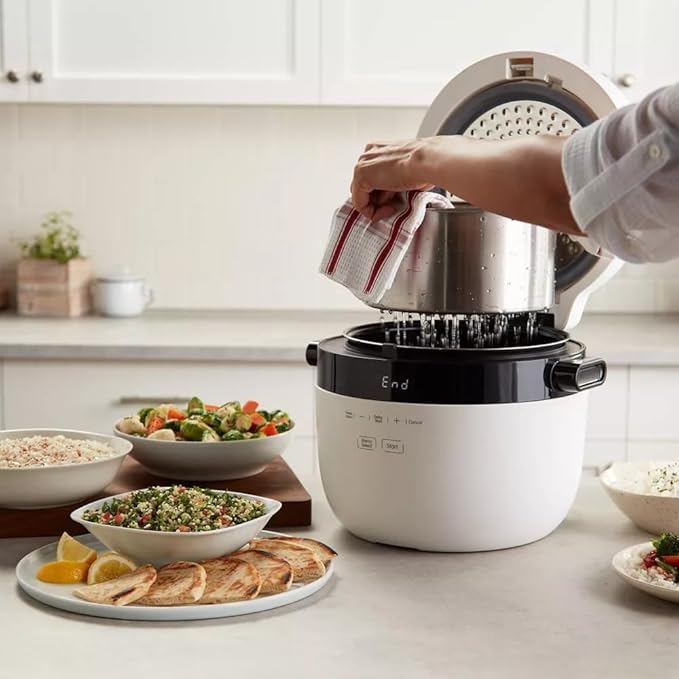 Instantt Pot 12-Cup Rice &amp Grain Cooker With 8 Smart Programs Delay Start Keep Warm Nonstick Pot Stainless Steel Dishwasher Safe Easy One-Touch Cooking