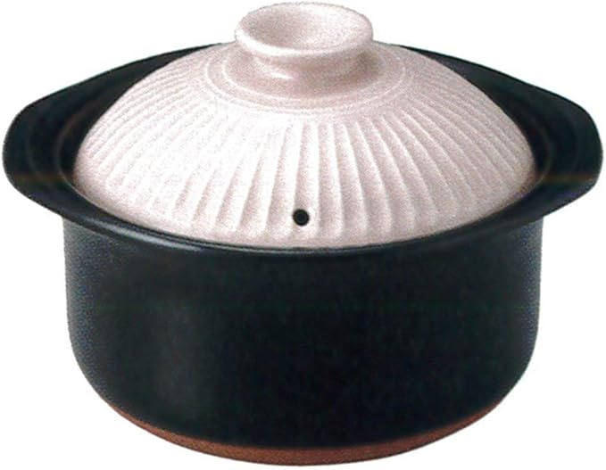 54-93161/2-981190 Rice Pot Pink 2 Cups 7.8 x 5.7 inches (19.8 x 14.5 cm) 43.3 fl oz (1100 cc) For Direct Heat Rice Cooking Rice Earthenware