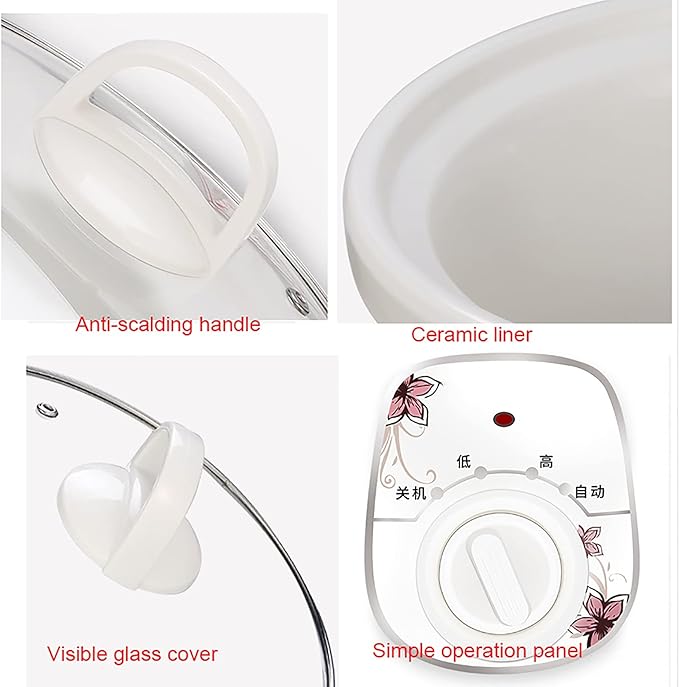 Household Rice Cooker Household Multifunctional Rice Cooker Ceramic Inner Pot Automatic Heat Preservation For 1-6 People(3.5l)