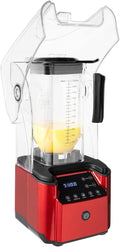 Professional Commercial Blender With Soundproof Shield 2200W Smoothie Blender for Kitchen with 74.4oz Jar Self-Cleaning &amp Timer Function Countertop Smoothie Maker for Smoothies Ice Crush