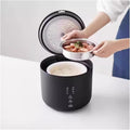 GRFIT Household 2L Rice Cooker Multifunctional Automatic Kitchen Cooker 1-2 People Small Electric Rice Cookers (Color : D-with Steamer White)