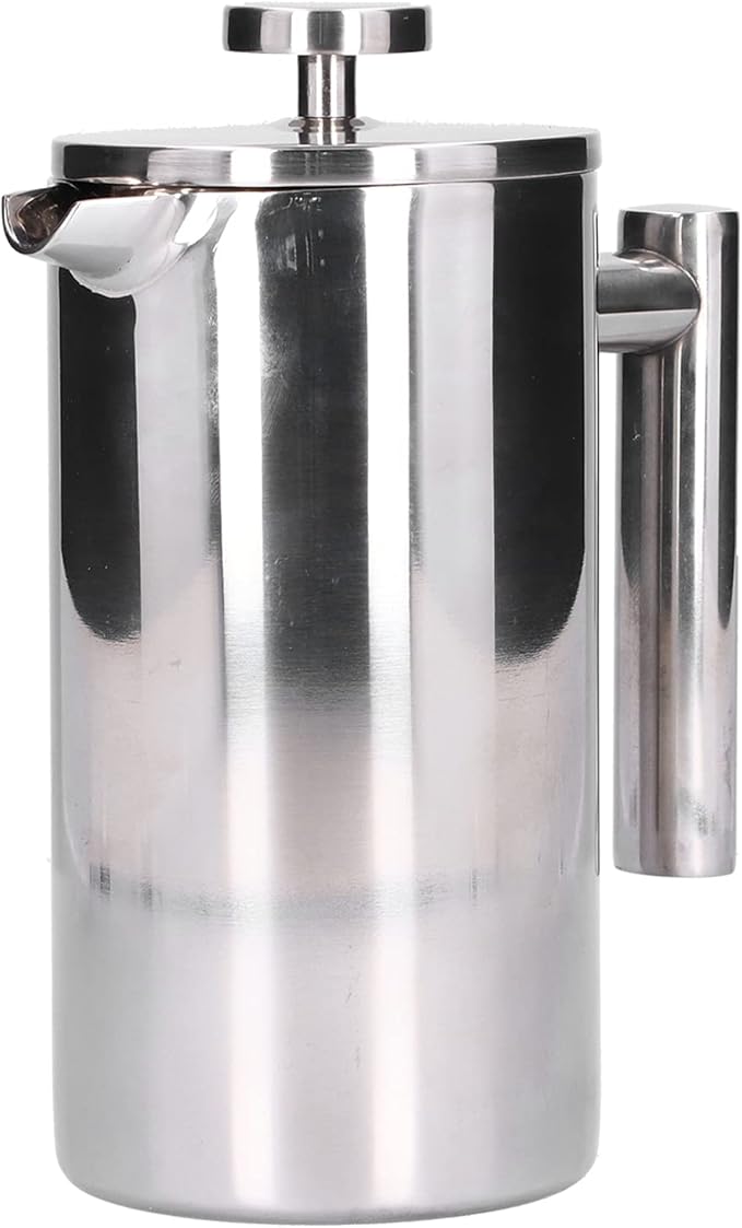 French Press Coffee Maker Stainless Steel French Press Coffee Press Coffee Maker Camping Coffee Press Manual Coffee Pot for Home Office (1000ml)