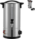 6.6Gal Commercial Coffee Urn110V Large Electric Coffee Percolators w/Indicator Light &amp Practical HandlesElectric Coffee Maker Urn for CateringWeddingParty