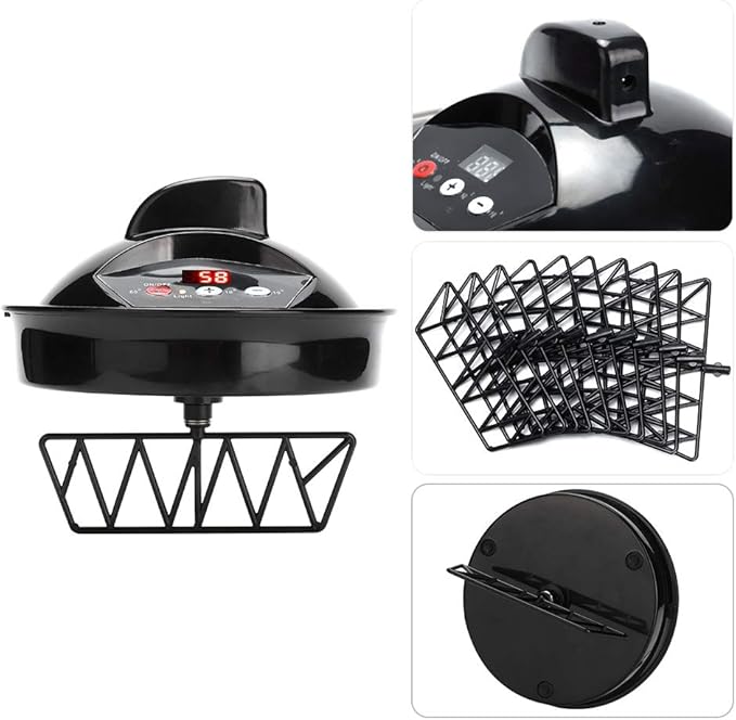 Electric Mixer Electric Blender with Scales Mixing Bowl US Plug Automatic Dye Cream Blender for Hair Salon Home