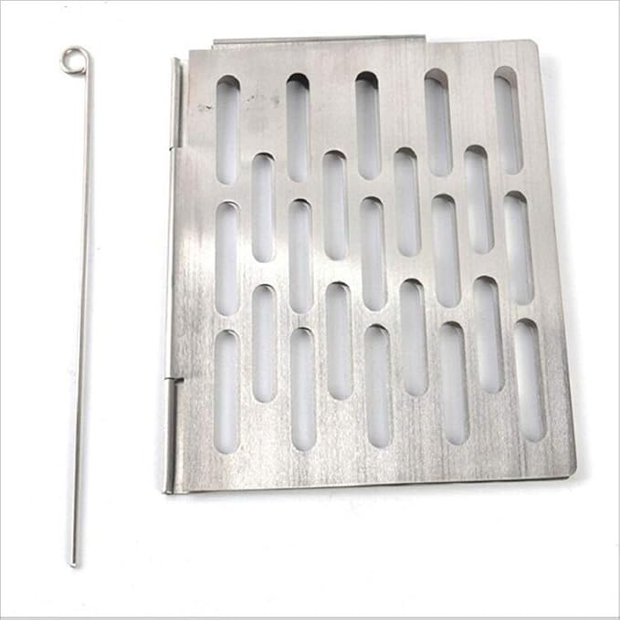 Stainless Steel Folding Barbecue Net Portable BBQ Picnic Accessories Size:M 22.6x15.8CM Cookware Set Cookware Picnic Boiler Cookware