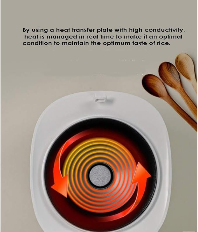 Rosa Rice Cooker for 1-3 People Delicious rice 24 Hours PresetPortable Rice Cooker 3 Cups 9.4 x 8.3 x 7.9 White 220V(Provide 110 volt transformer)