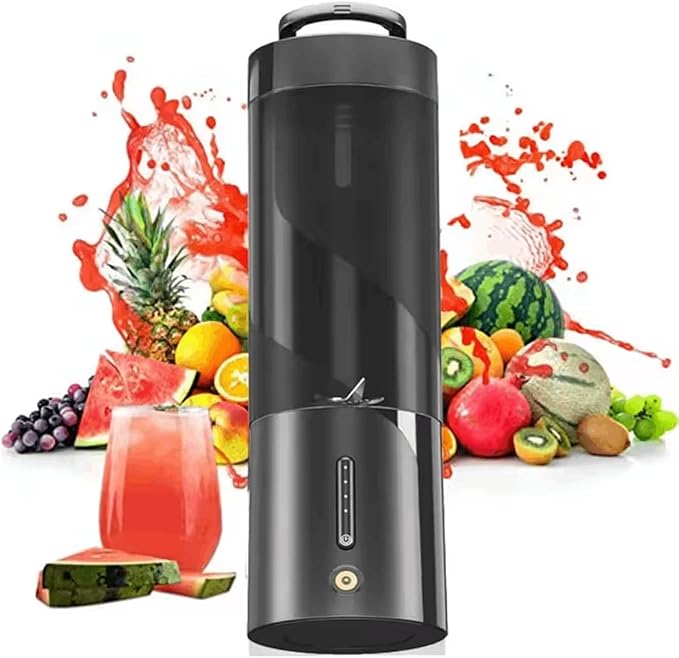 PowerJuice Pro Portable Blender - 6-Blade Turbo Juicer with IPX8 Waterproof Design Compact Travel-Ready Smoothie Maker for Home Gym &amp On-the-Go
