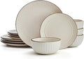 Pfaltzgraff Janelle 12 Piece Dinnerware Set Service for 4 Cream