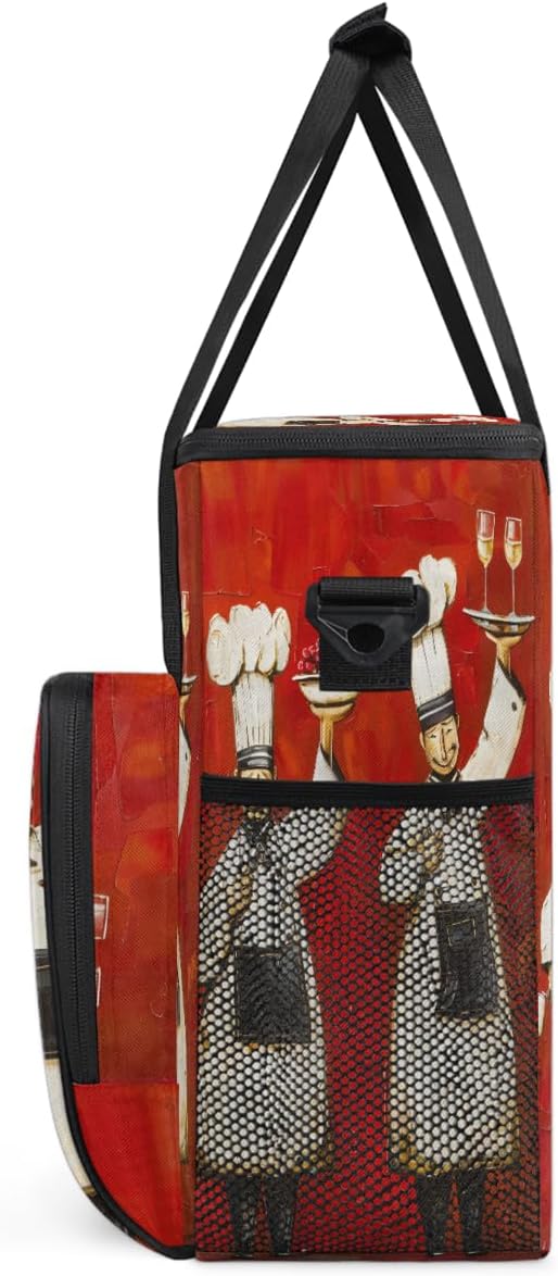 Wine Chef Food Coffee Maker Carring Bag Travel Carrying Storage Tote Bag Compatible with Keurig K-Mini or K-Mini Plus Portable Single Serve Coffee Brewer Case with Pockets for K-cup Pods