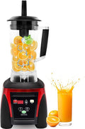 Huanyu Countertop Blender 68 oz 2200W with Speed Control Timer for Fruit Smoothie Ice Soy Milk Hot Soups Frozen Desserts Crush Mix Home Commercial G1100 2L (220V Red)