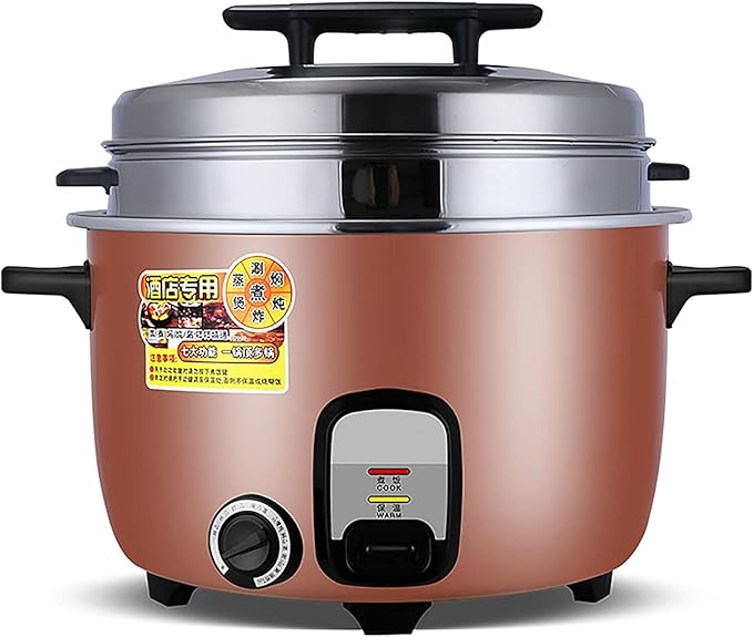 Rice Cooker- Steamer Household/Commercial Slow Cooker/Insulation Pot/Non-Stick Pot Adjustable Temperature (23L) ()