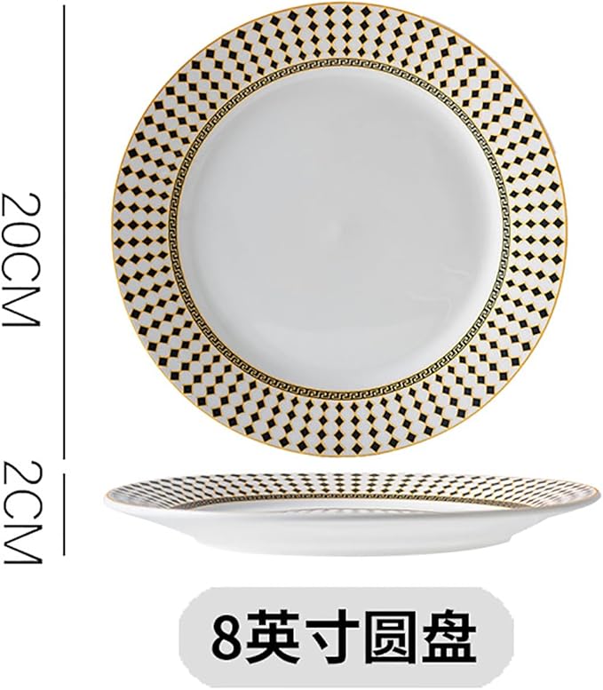 bone china dinnerware set tableware set dinner plate set round plates cups and plates sets for kitchen 24-piece dish set for 6 kitchen dishes set for housewarmingpartydinner