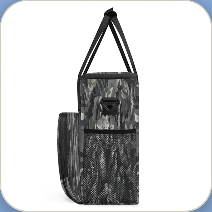 Abstract Camo Cat Coffee Maker Carrying Bag for Keurig K-Mini or K-Mini Plus Storage Portable Coffee Maker Travel Bag