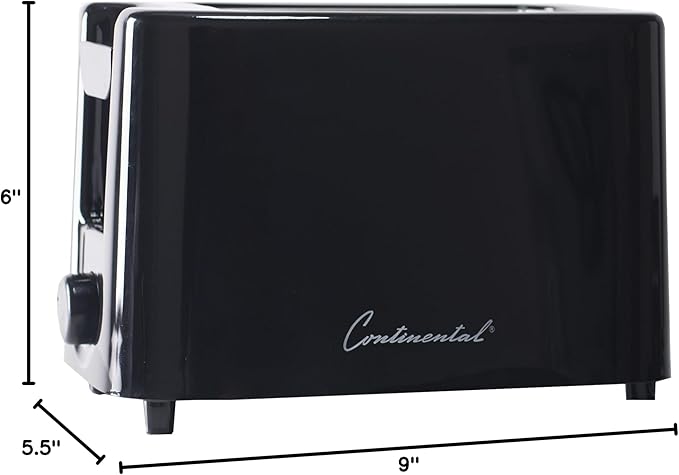 CE North America CETT019 2-Slice Toaster-BLK