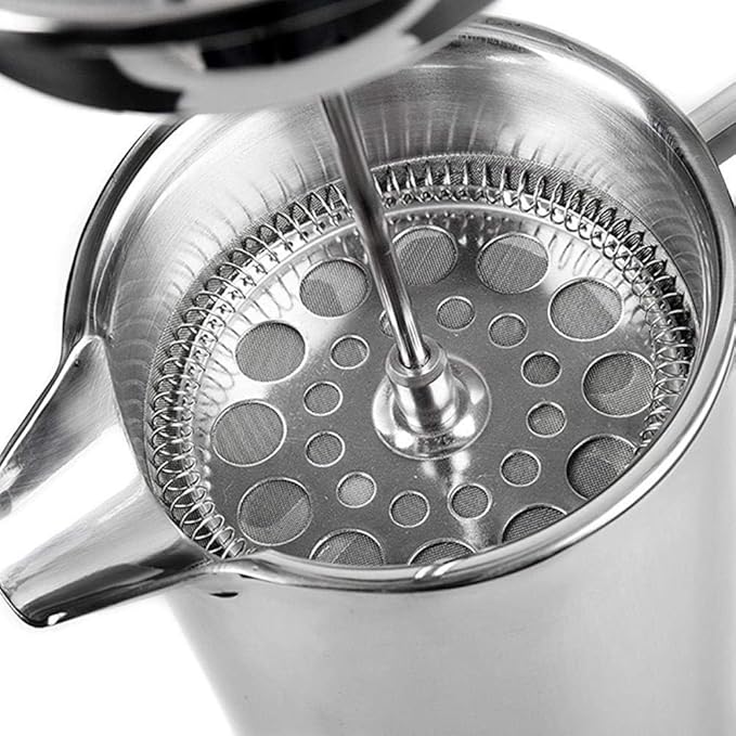 French Press Coffee MakerDouble Wall Stainless Steel Insulated Coffee BrewerCoffee PotManual Espresso Coffee Machine (12 oz)