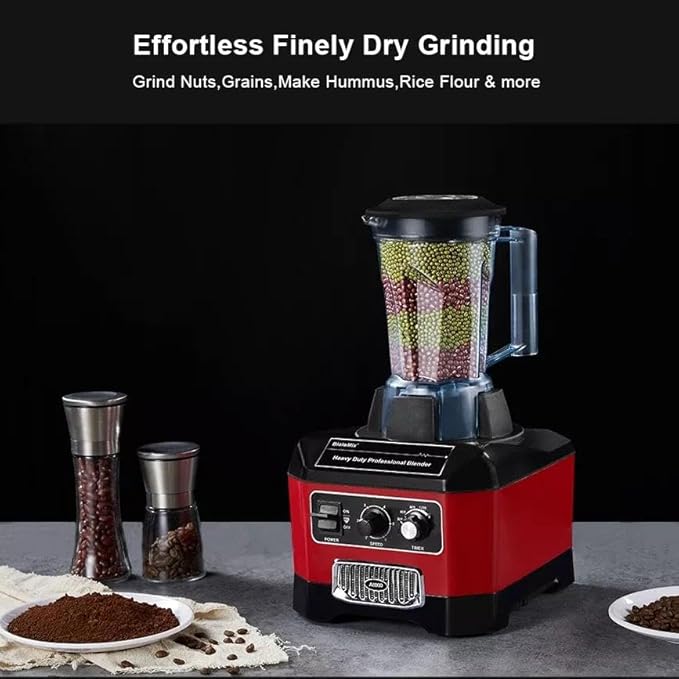 professional 2200w commercial blender with timer