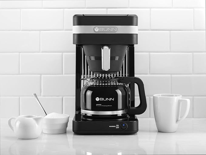 BUNN CSB2B Speed Brew Elite 10-Cup Coffee Maker Black/SST &amp 10 Cup Drip Free Carafe