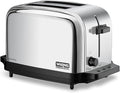 Waring Commercial WCT702 2-Slice Commercial Light Duty Pop-Up Toaster 120V 5-15 Phase Plug Silver 2-Compartment