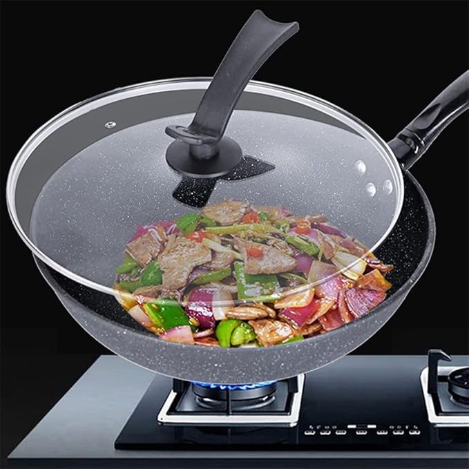 Cookware Set Frying Pan Soup Pot Stew Pot Wok Non- Stick Pan Saucepan Cooking Pot Set Kitchen Casserole Hotpot Steamer Boilers