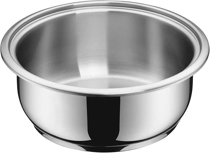 WMF Click&ampServe Induction 7-Piece Saucepan Set Removable Handle Cooking Pot Set with Glass Lid Frying Pan Cromargan Stainless Steel