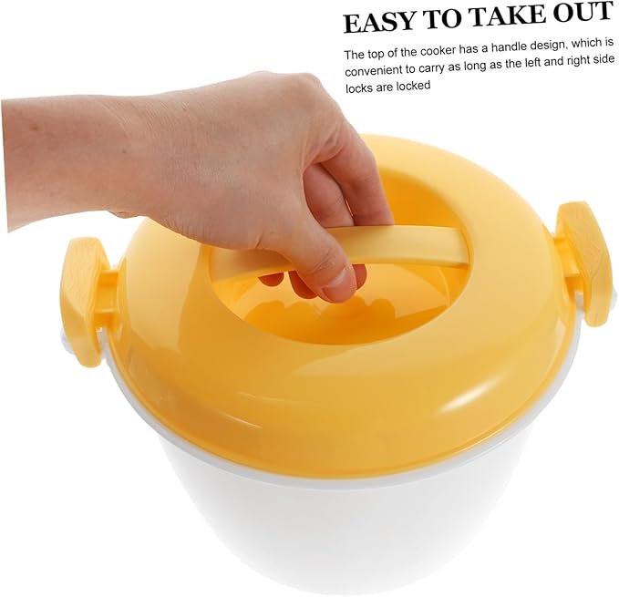 Microwave Rice Cooker Cup Compact Home Rice Cooker Microwave Dorm Travel Easy to Use