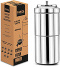 Stainless Steel South Indian Filter Coffee Maker | Traditional Drip Coffee Decoction Maker for Hot &amp Cold Coffee (600ML)