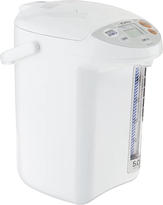 Zojirushi Micom Water Boiler and Warmer 169 oz/5.0 L White &amp NS-TSC10 5-1/2-Cup (Uncooked) Micom Rice Cooker and Warmer 1.0-Liter