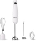 Cordless Hand Blender12V Rechargeable Immersion Blender with 60+ Bowl Battery Life4-Point Stainless Steel BladeVariable Speed &amp Egg Whisk - for SoupsSmoothies Baby Food