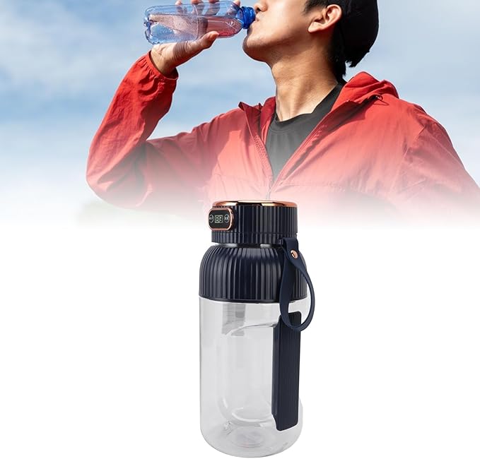 Portable Juicer Cup 150W Mini Travel Blender with 1200ml Capacity Rechargeable Battery Blue for Gym Home Office Sports