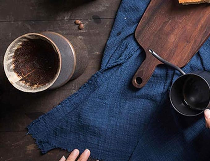 Ceramic Pour Over Coffee Maker Retro Hand Drip Coffee Dripper Portable Pourover Cone Filter Coffee Brewer for Camping Travel Office Family Single Serve Antique Copper Brown