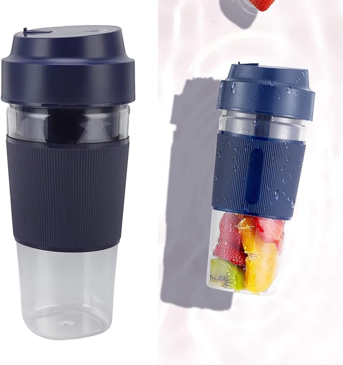 Portable Electric Juicer Cup 300ML USB Charging Handheld Electric Blender Cup with Stainless Steel Blades Make Ice Gaza Milkshakes Juice (#2)