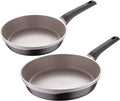 MasterPRO - Gastro Titanium Collection - 2 Piece Fry Pan Set - 9.5” Frying Pan 11” Frying Pan - Durable Cast Aluminum Cookware Set - Non Stick Cooking Pot and Pan Set