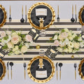 24-Pc. Gold Disco Coupe Dinnerware Set