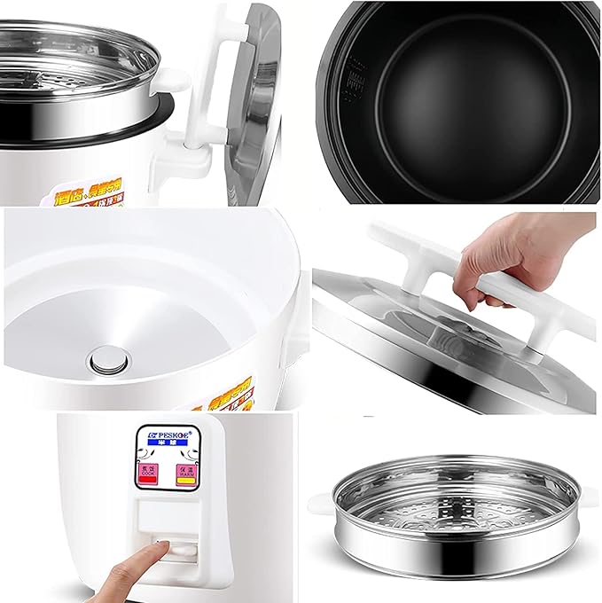 Household Electric Rice Cooker With 2 X Steamer Commercial Non-Stick Large Rice Cooker Automatic Insulation For Hotels(23L)