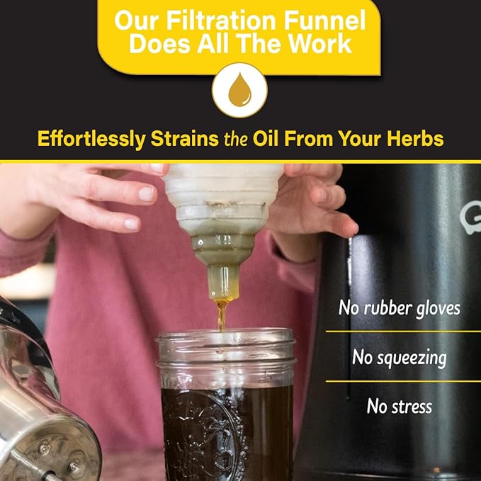 Ghost Infuser - Herbal Botanical Extractor and Oil Infusion Machine - Fully Customizable Settings - Easy to Use to Make Your Own Infused Oil Edibles &amp Treats