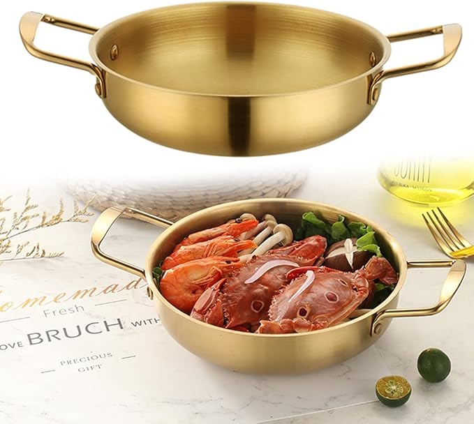 Ramen Noodles Stainless Steel Material Soup Pots Oodles Milk Egg Soup Cooking Fast Heating for Kitchen Cookwares Large Cooking Pots and Pans Sets Stainless Steel Nonstick Dishwasher Safe