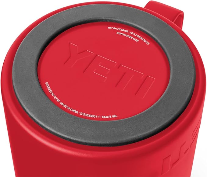 YETI Rambler 64 oz. French Press Coffee Maker with GroundsControl Filter Rescue Red