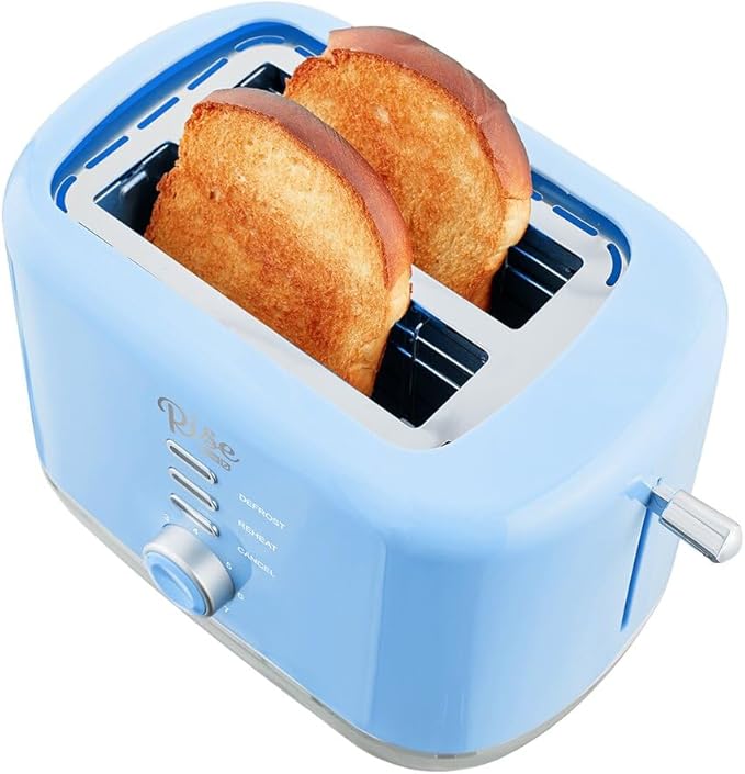 Plastic Blue 2 Slot Toaster 7.4 in. H X 7.2 in. W X 11.1 in. D