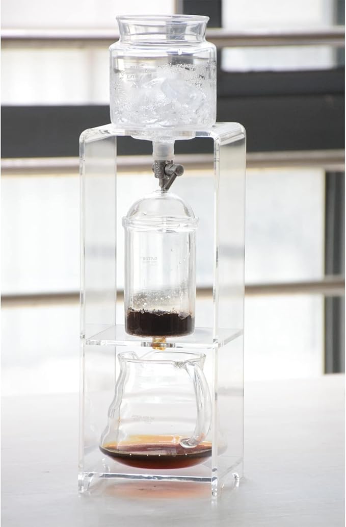 Iced Cold Brew Dripper Coffee Cold Brew Coffee Maker Espresso Coffee Drip Pot Glass Coffee Percolator Pour Over Coffee Tools for Barista 780ML