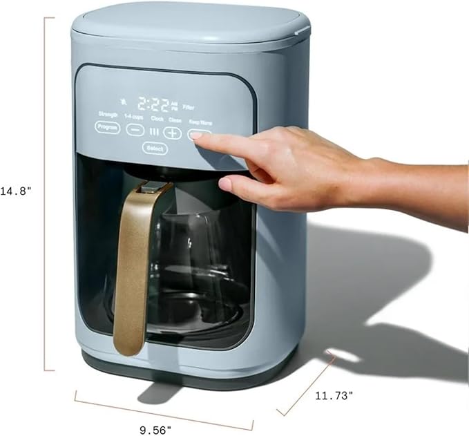 Coffee Maker 14-Cup Programmable Drip Coffee Maker with Touchscreen Controls Auto Shut-Off and Keep Warm Function
