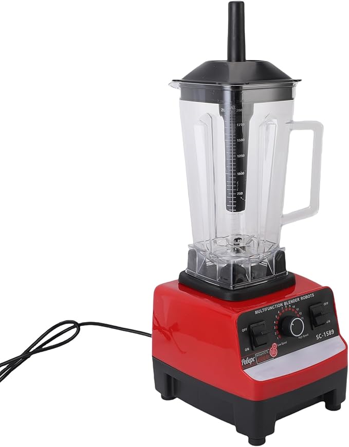 Professional Blender Multifunctional Kitchen Countertop Blender with 2 Cups for Shakes Mixing Grinding Juicing