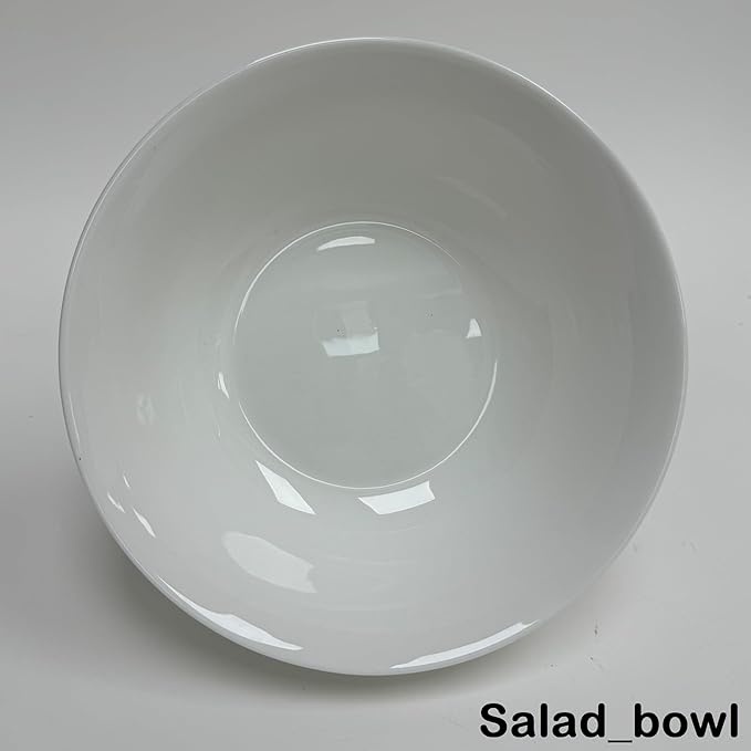 Bone China Dinnerware and Serveware. 21 Piece Dinnerware Set Service for 6 Classic White