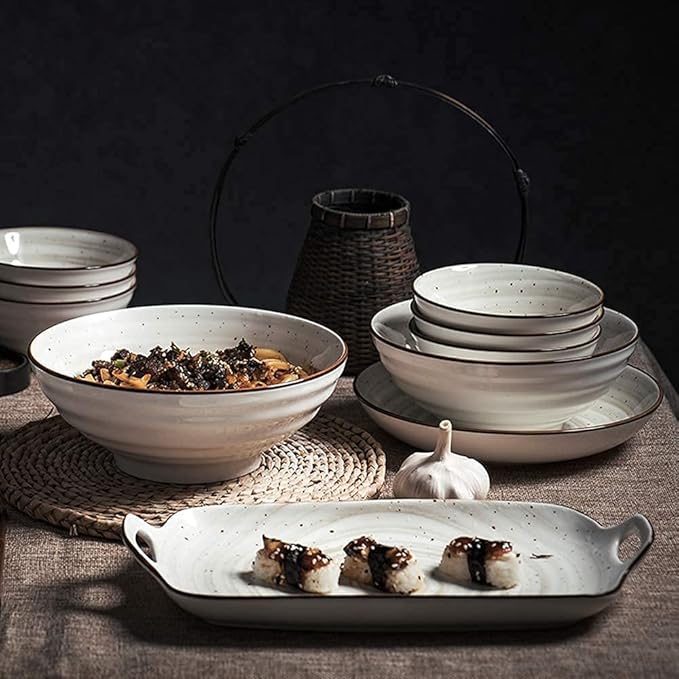 Porcelain Dinnerware Sets Plates and Bowls Sets 27 Pieces Ceramics Dinner Set Bowl/Dish/Spoon|dinnerware Set Nordic Simple Style Combinatio
