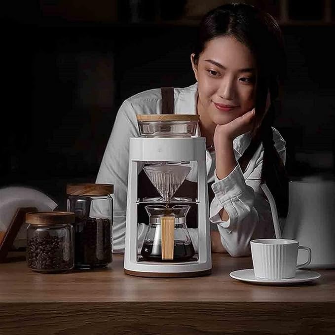 Coffee Machine Drip Coffee Machine Espresso Machine Rotary Automatic Hand Coffee Machine Suitable For Home Brewing Coffee (Color : Black) 20240311