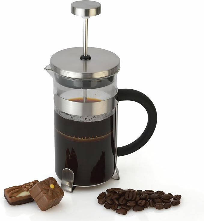 BergHOFF 1106810 0.35 Litre Stainless Steel Studio Coffee/Tea Plunger Clear