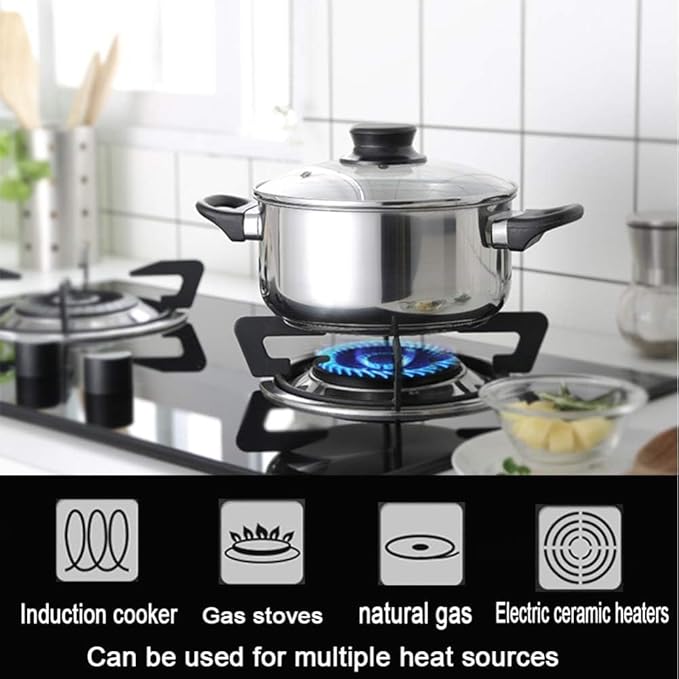 Pots and Pans Set 3Pcs Cookware Set Stainless Steel Pot Pan Sets Saucepan Casserole Milk Pot With Glass Lid Kitchen Cooking Set 3 Pieces