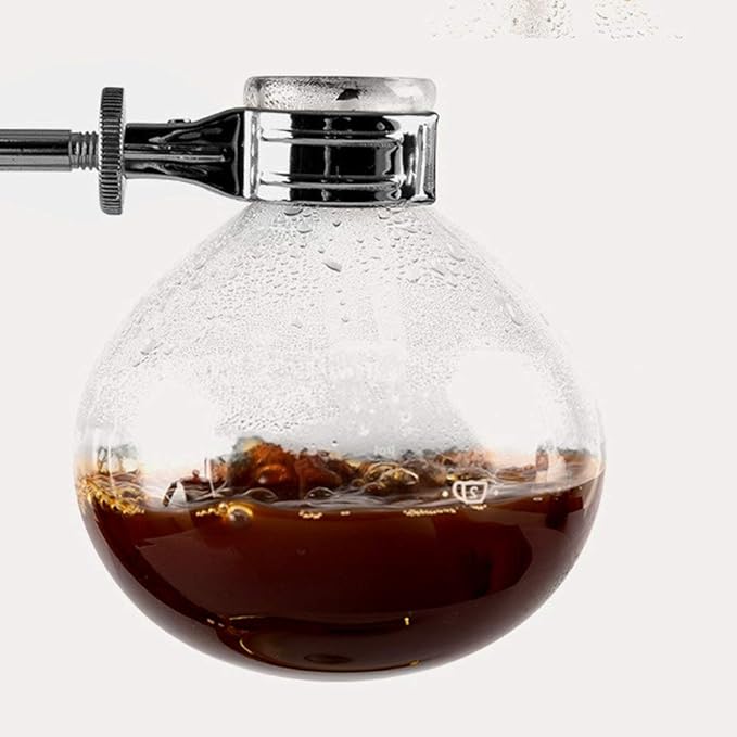 Coffee Machine Glass Technica Syphon Coffee Maker For Home Office Coffee Shop Kitchen and Other Office Spaces (Black)