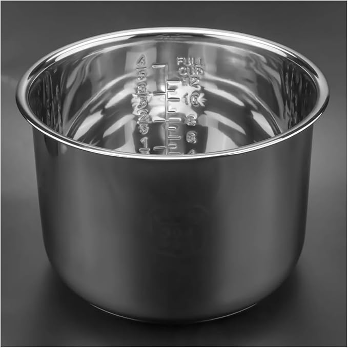 6L Pressure Cooker Inner Pot Rice Pressure Cooker Liner Stainless Steel Inner Pot Minute Pressure Cooker Liner